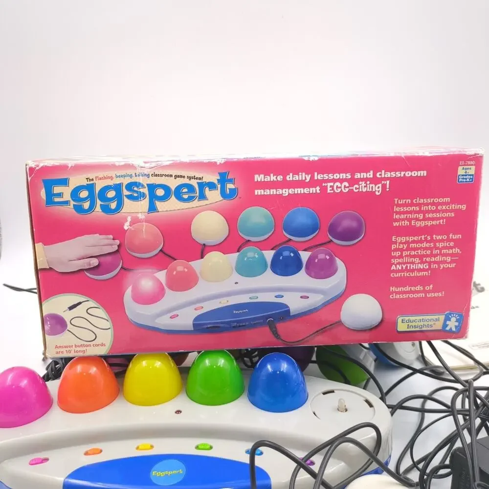 Educational Insights Eggspert Flashing Beeping Talking Game System Tested As Is